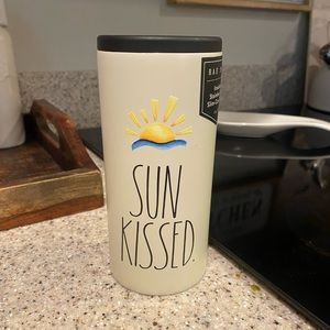 Rae Dunn “SUN KISSED” Stainless Steel Slim Can Cooler